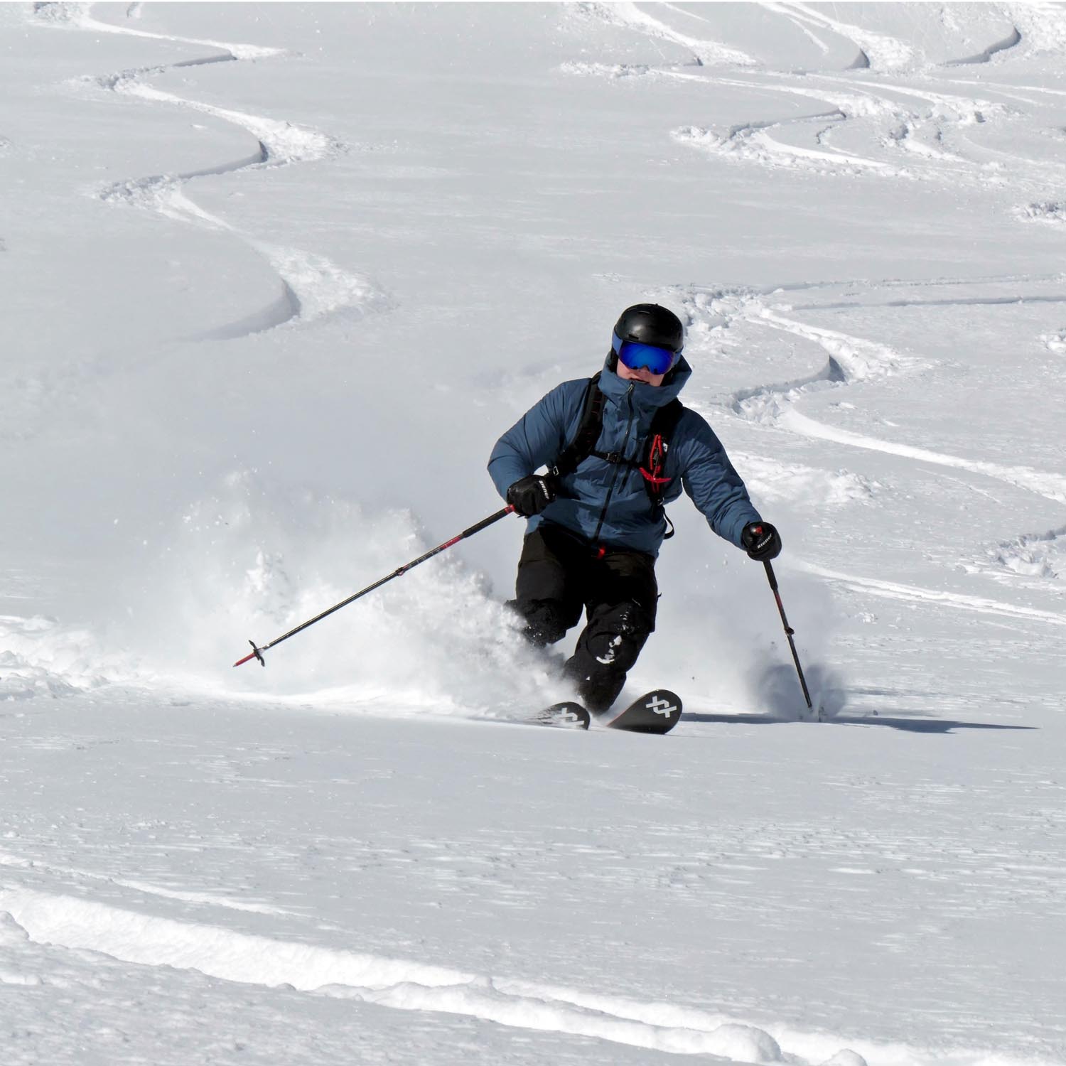 Powser Run im Freeride Paradise Alagna Powder und Sonnenschein im Freeride Paradie Alagnas